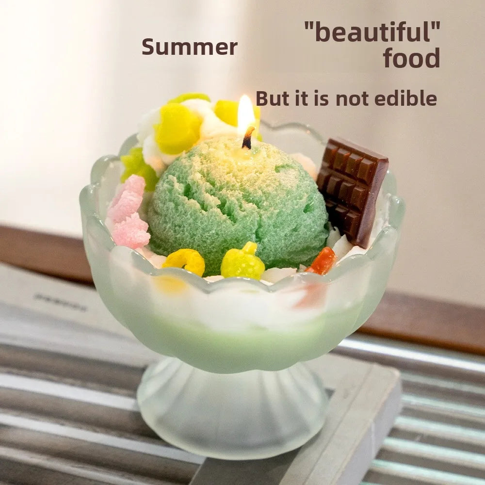 Two Bags of Scented Wax Resembling Ice Cream, Perfect for Styling and Gifting. Ideal for Creating a Soothing Atmosphere