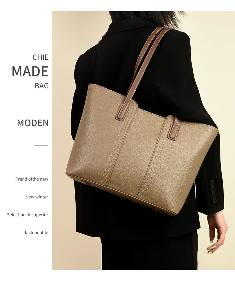 Wholesale Bag Luxury Classic Women's Large Tote Bags PU Leather Fashion Handbag with Custom for Summer Business