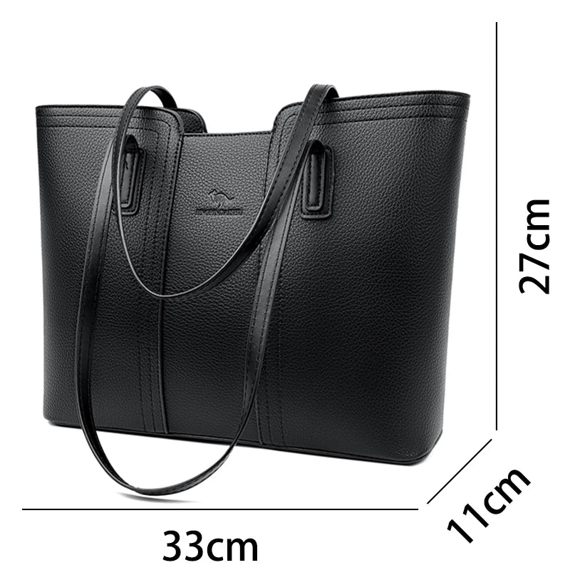 Genuine Brand Women Bags Designer High Quality Soft Leather Large Women 2026 Shoulder Bag Messenger Handbag Shopping Messenger