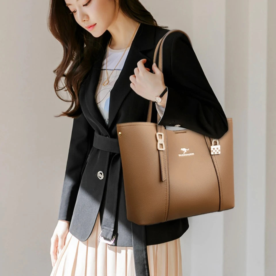 Luxury Handbags Woman Bags Designer Big Shoulder Bags for Women's  Trendy Large Capacity Ladies Leather Hand Casual Tote Bag