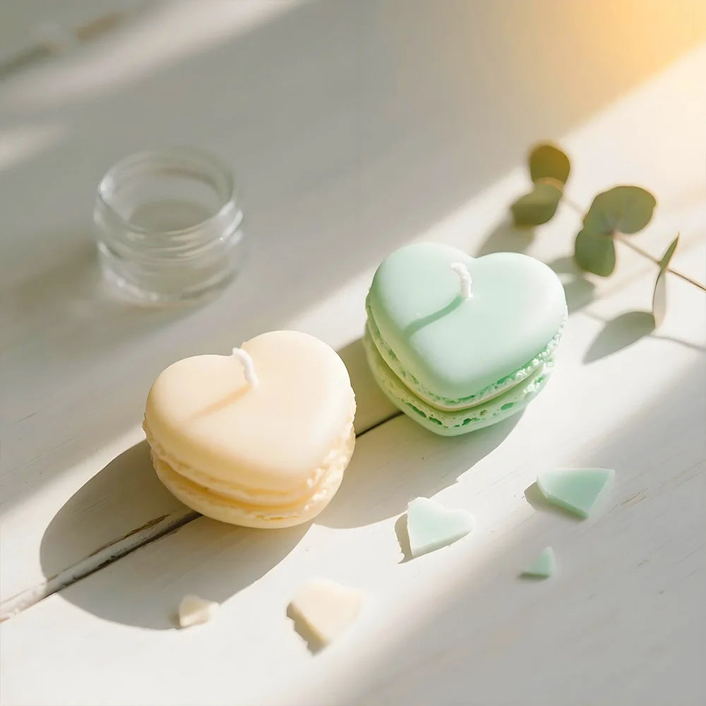Macaron 3D Silicon Mold for Candle Soap Making Fondant Cake Molds Chocolate Candy Dessert Decor DIY Art Crafts Baking Mould Tool