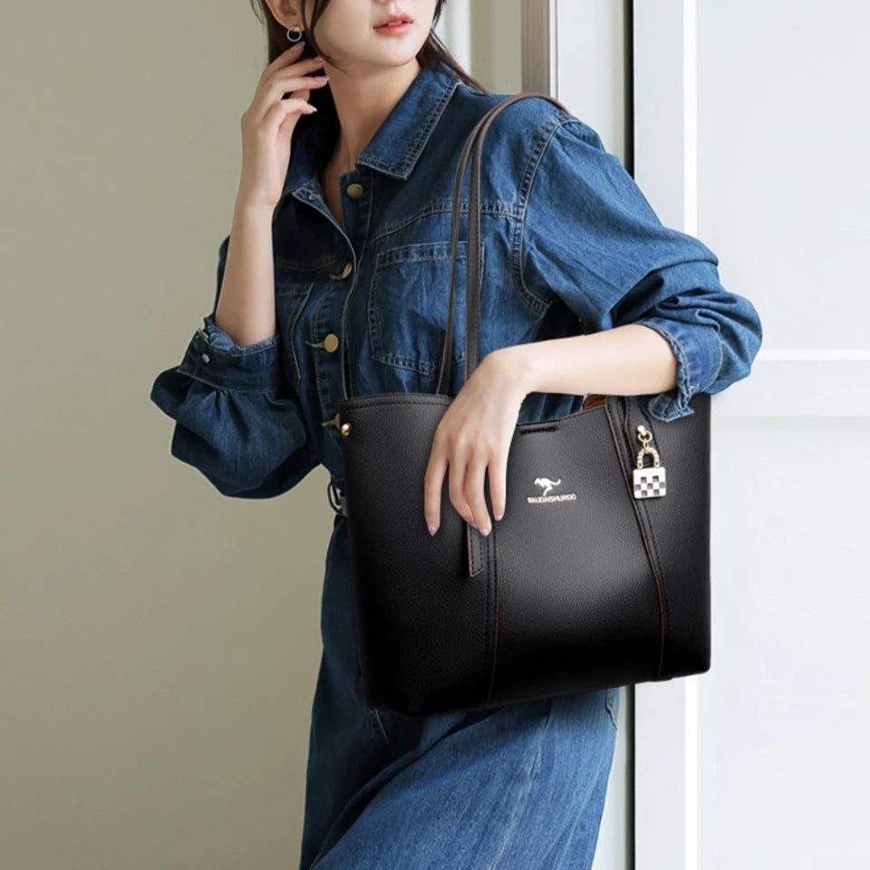 Luxury Handbags Woman Bags Designer Big Shoulder Bags for Women's  Trendy Large Capacity Ladies Leather Hand Casual Tote Bag