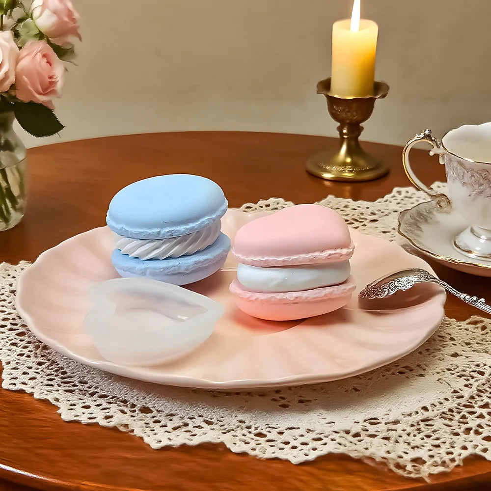Macaron 3D Silicon Mold for Candle Soap Making Fondant Cake Molds Chocolate Candy Dessert Decor DIY Art Crafts Baking Mould Tool
