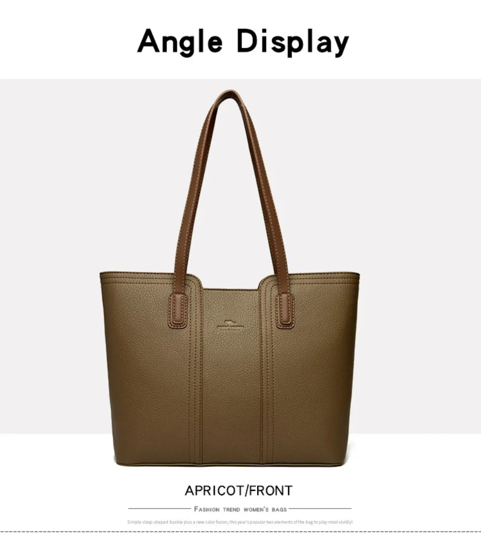 Genuine Brand Women Bags Designer High Quality Soft Leather Large Women 2024 Shoulder Bag Messenger Handbag Shopping Messenger